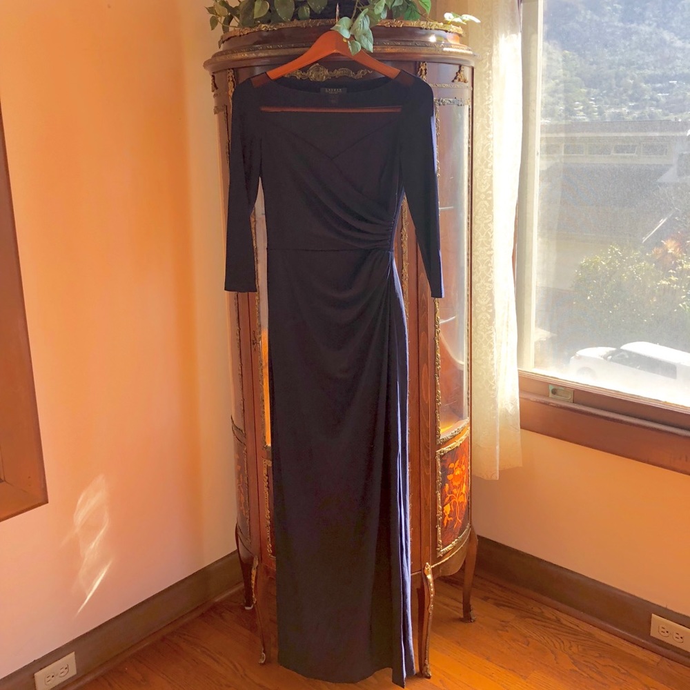 Ralph Lauren Navy Formal Dress